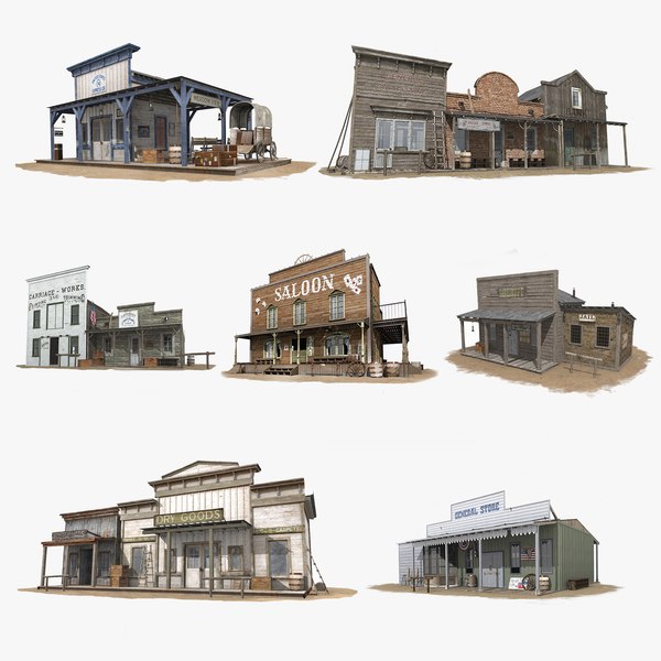 Western Town Collection model