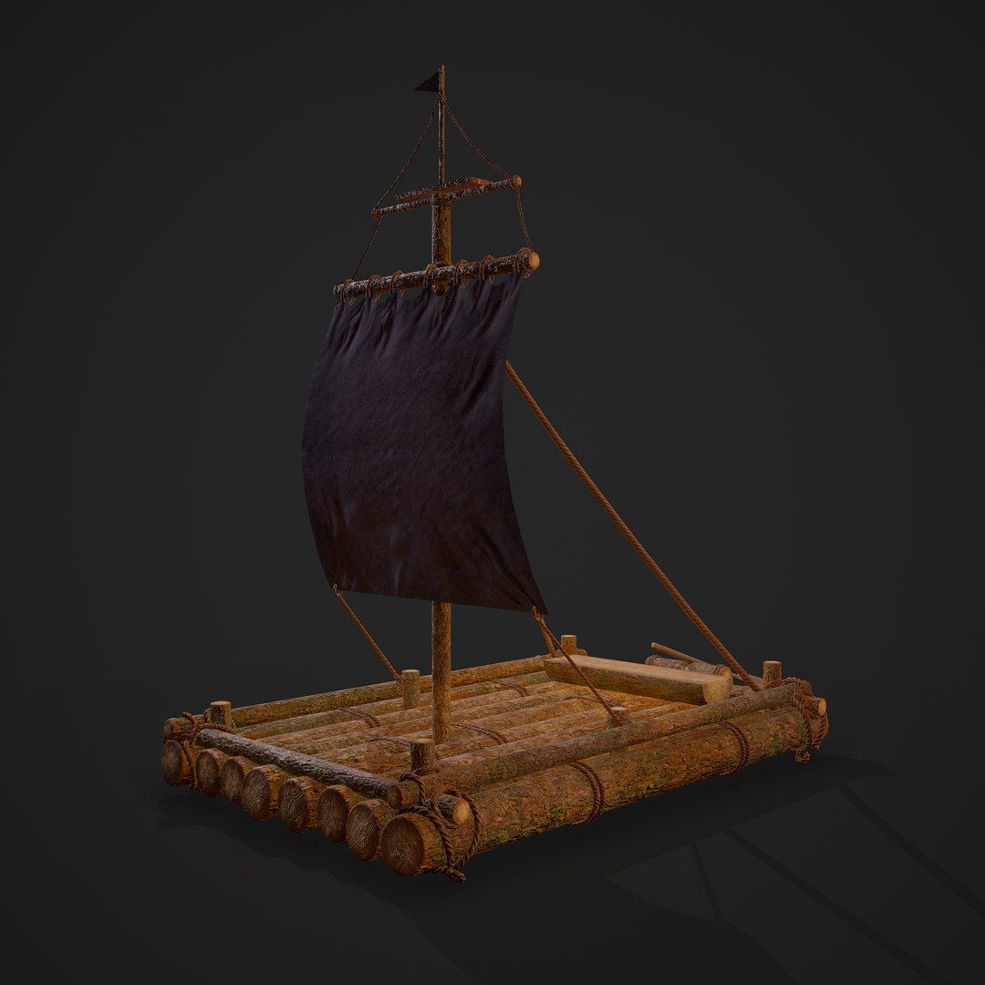 3D medieval raft https://p.turbosquid.com/ts-thumb/Vl/UPjqHC/J0W5UTJu/2/png/1596935275/1920x1080/fit_q87/44df409edce76dae9518fafc57772711262a29a6/2.jpg