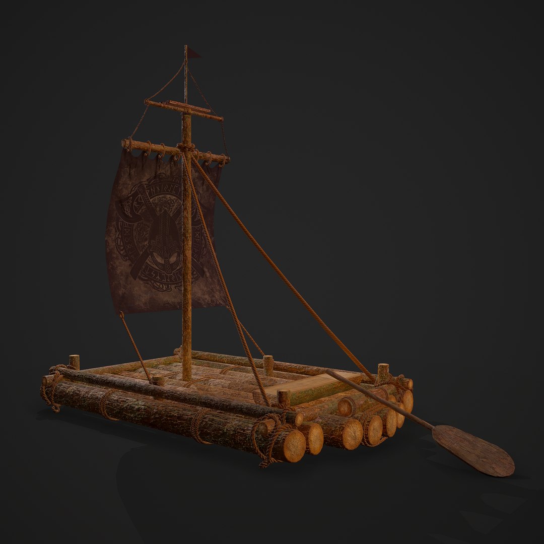 3D medieval raft https://p.turbosquid.com/ts-thumb/Vl/UPjqHC/W7oCd20R/23/png/1596935276/1920x1080/fit_q87/1f2c9a701090b5d6e48c6c292c36e1755a2fc637/23.jpg