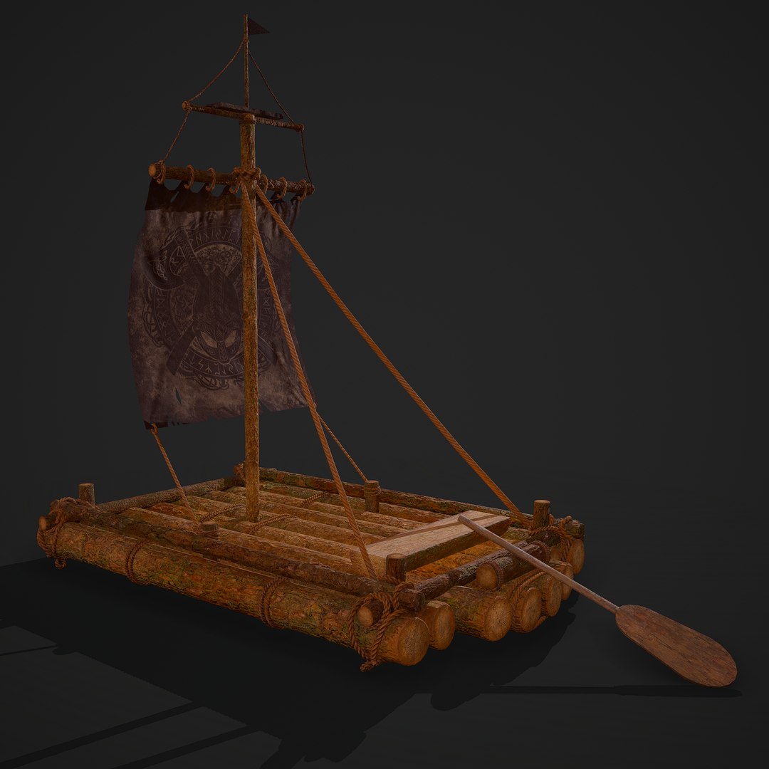 3D medieval raft https://p.turbosquid.com/ts-thumb/Vl/UPjqHC/XRRRvOsl/37/png/1596935276/1920x1080/fit_q87/15db36ffc889732858401ddf7369e48820535c1a/37.jpg