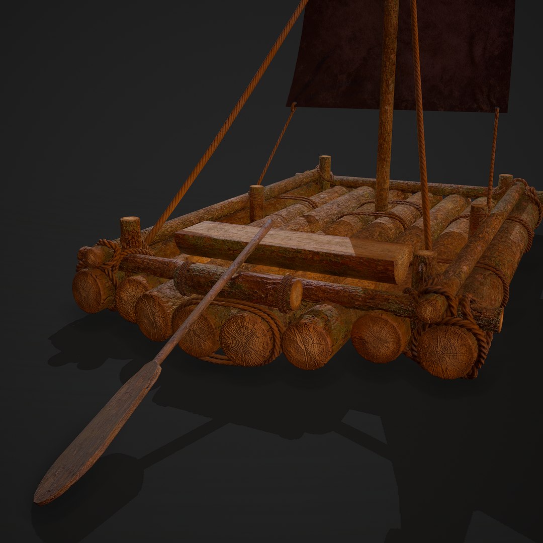 3D medieval raft https://p.turbosquid.com/ts-thumb/Vl/UPjqHC/lVCO2xDd/15/png/1596935275/1920x1080/fit_q87/9728af86d2d3bd2364f0856f35a8bc7f440b4131/15.jpg