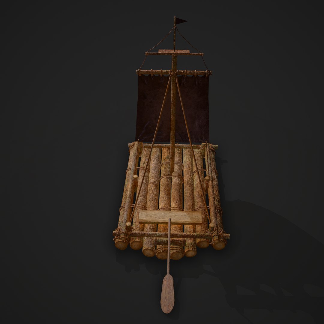 3D medieval raft https://p.turbosquid.com/ts-thumb/Vl/UPjqHC/uXLOZr6M/6/png/1596935275/1920x1080/fit_q87/98906e04e17beef9d5167f9369c4792203025713/6.jpg