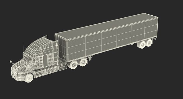 3D mack anthem truck trailer - TurboSquid 1303378
