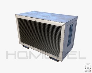 3d model air conditioner 02 pbr