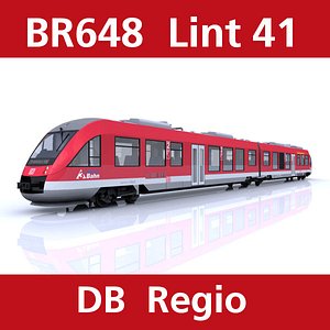 lint passenger train db 3d c4d