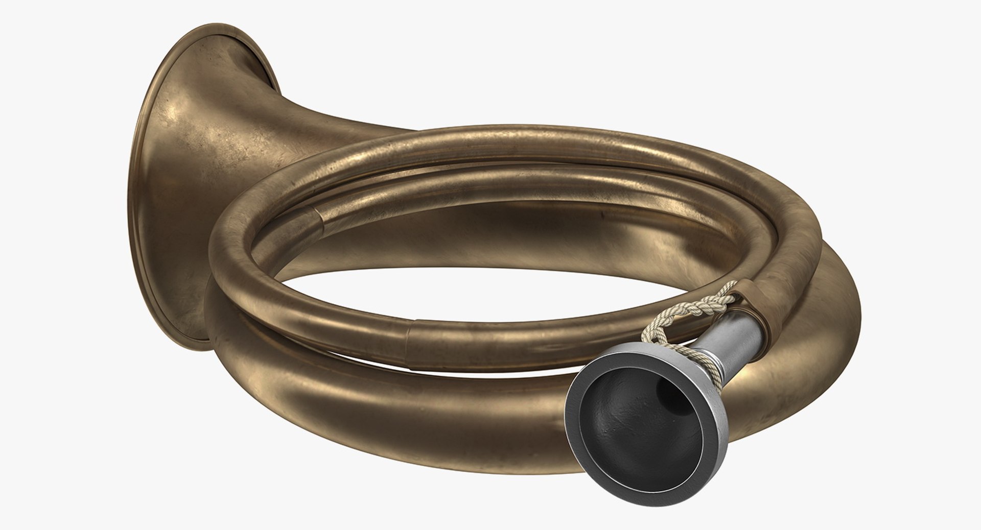 Handmade Small Brass Gamekeeper's Hunting Horn - Authentic For Beating & Shooting Hunts