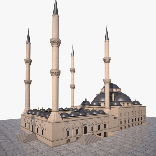 3d architecture mosque bursa model