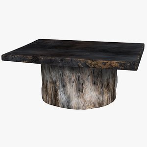 Japanese Antique Low Table 3D model