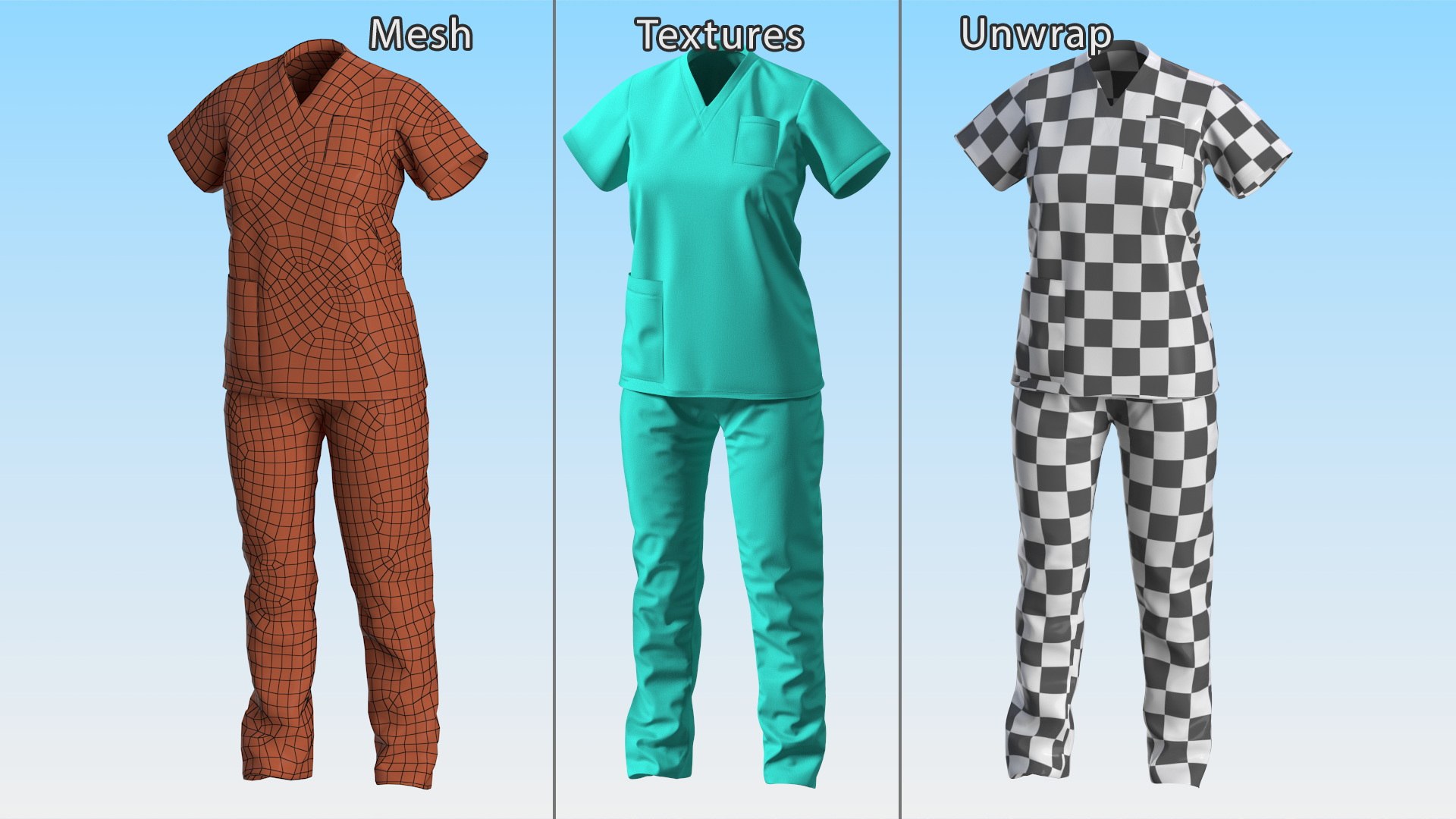 3D Medical Nurse Uniform Model - TurboSquid 2161820
