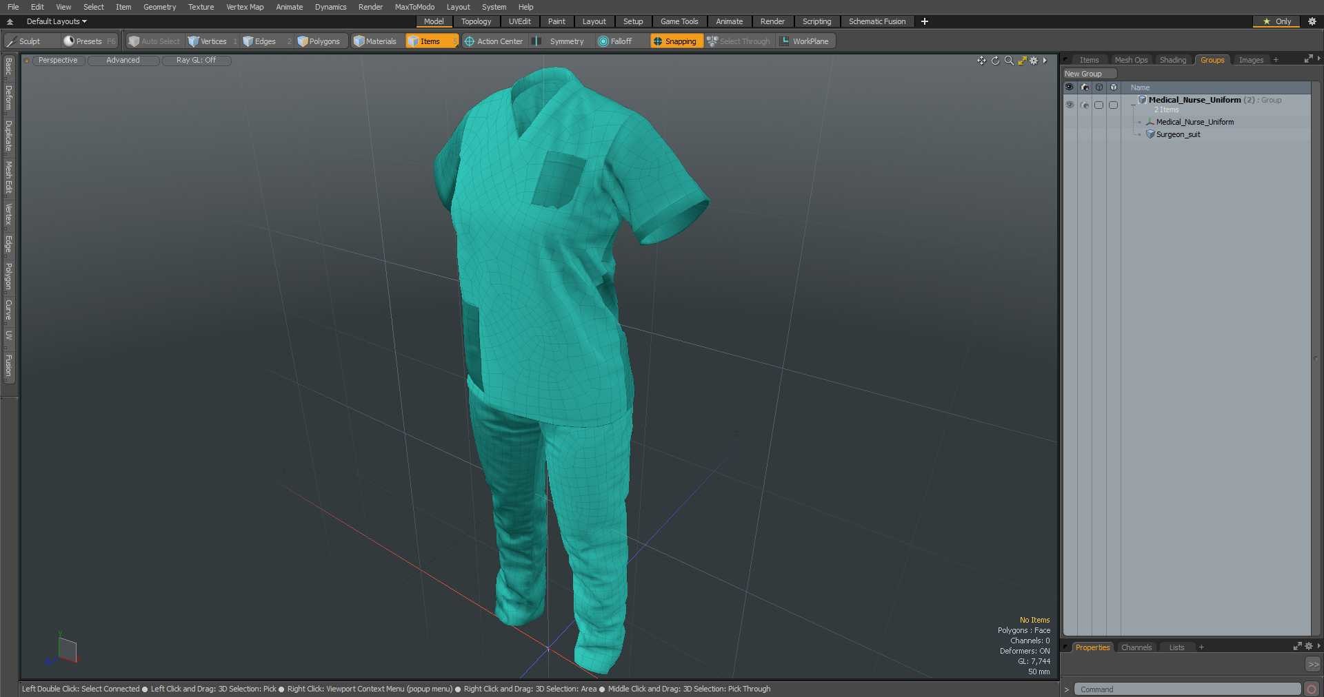 3D Medical Nurse Uniform Model - TurboSquid 2161820
