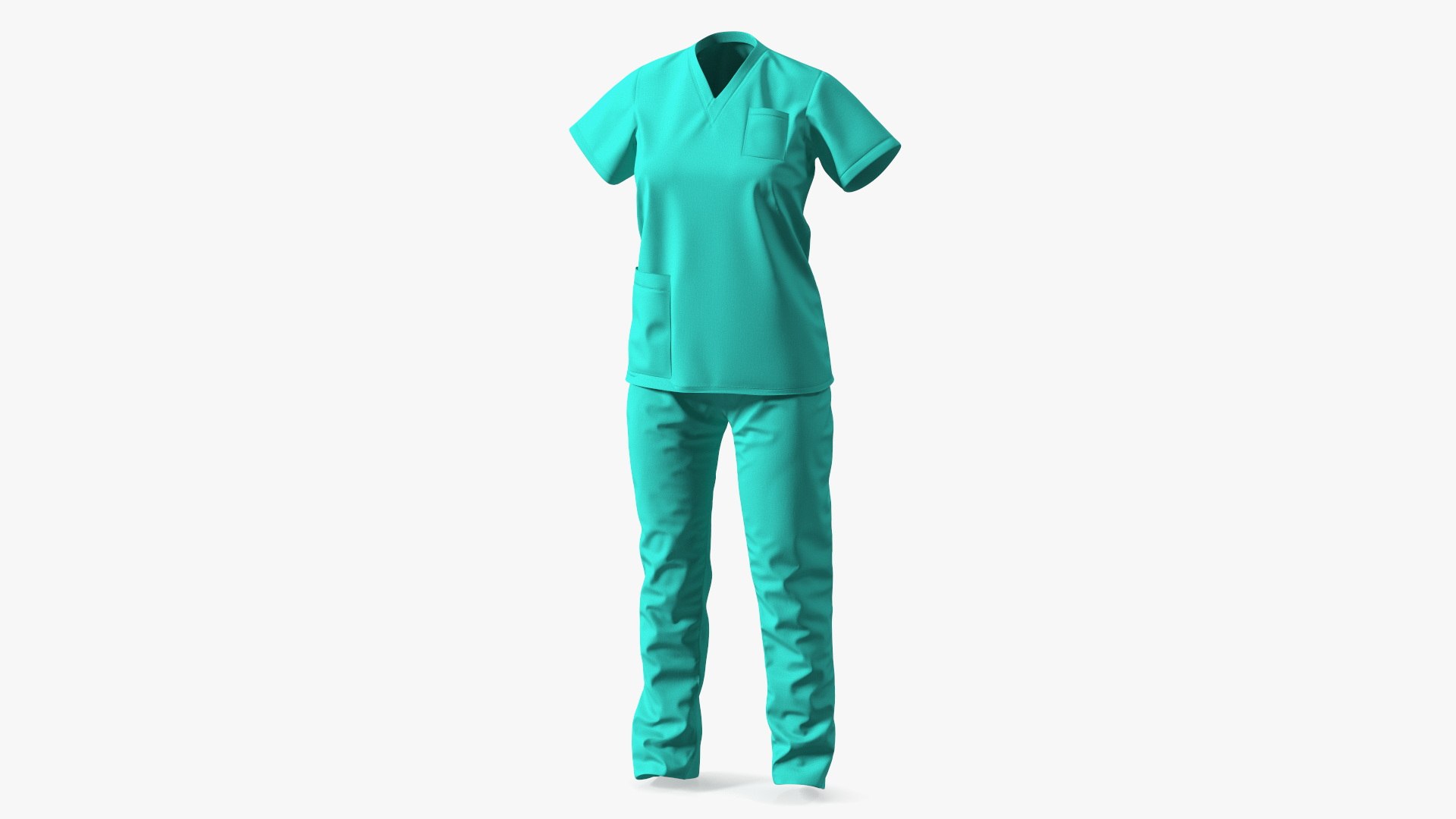 Medical Nurse Uniform 3D model preview