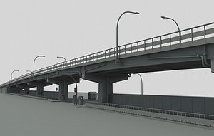 city highway overpass obj