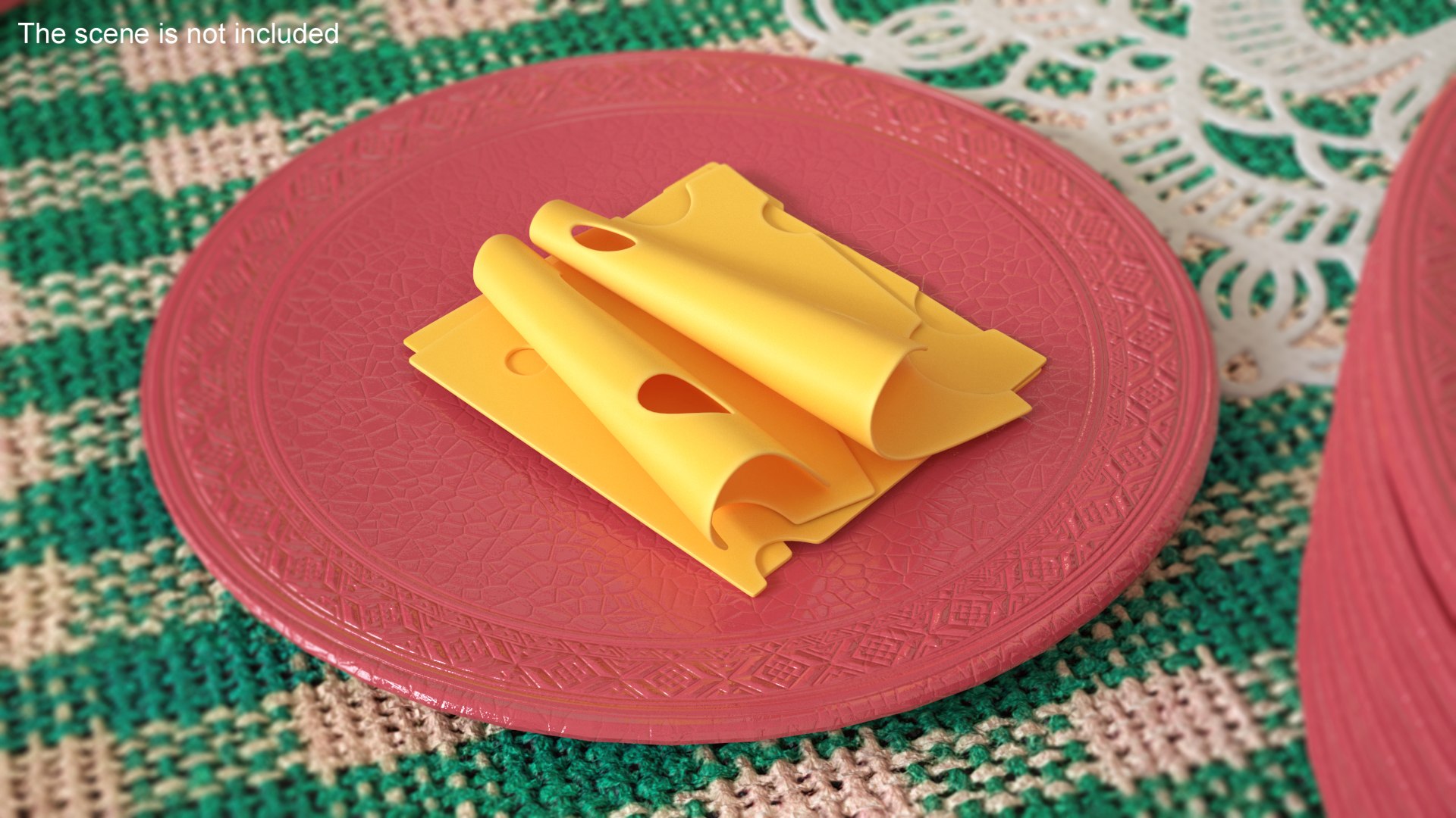 3D Cartoon Slices Of Swiss Cheese TurboSquid 2080758