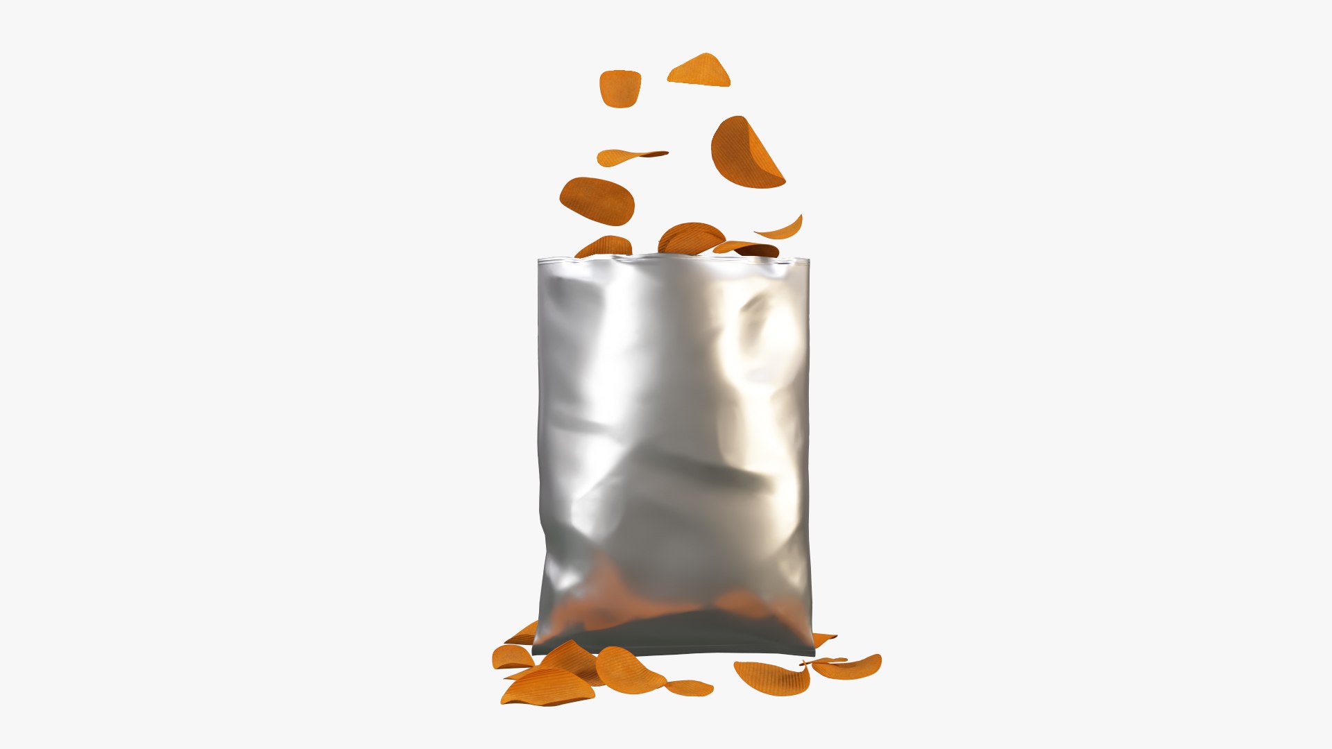 3D Potato Chip Bag 180x275mm TurboSquid 1781990