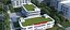 hospital building with 3D model