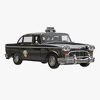 Checker Cab Simple Interior