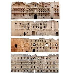 Ancient Walls Architecture Pack 4 3D model