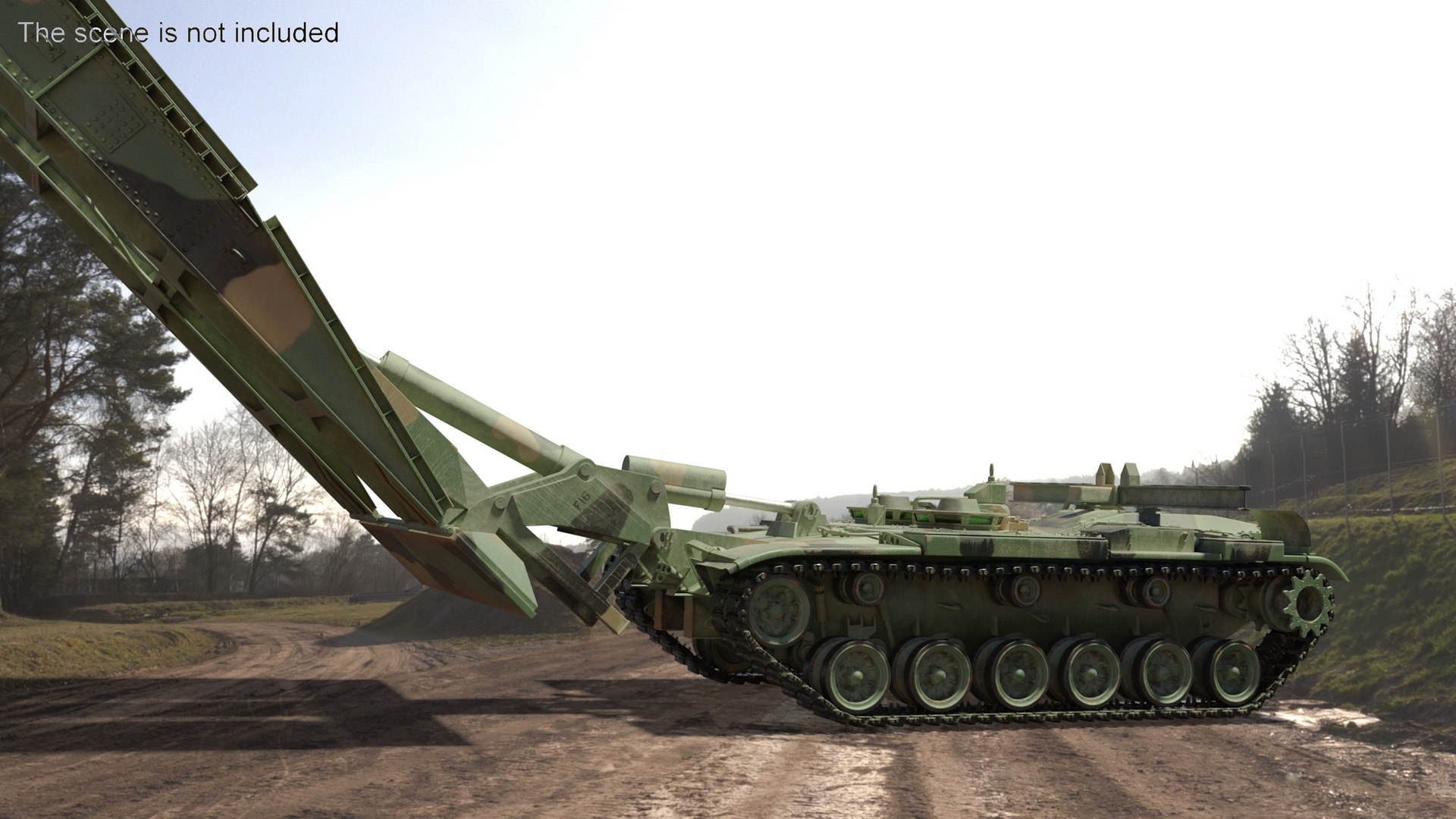 3D Tank Bridge Deployment Vehicle M60A1 - TurboSquid 2406256