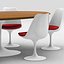 郁金香椅子扶手椅和桌子------------- Eero Saarinen  -  Knoll