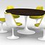 郁金香椅子扶手椅和桌子------------- Eero Saarinen  -  Knoll