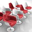 郁金香椅子扶手椅和桌子------------- Eero Saarinen  -  Knoll