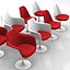 郁金香椅子扶手椅和桌子------------- Eero Saarinen  -  Knoll