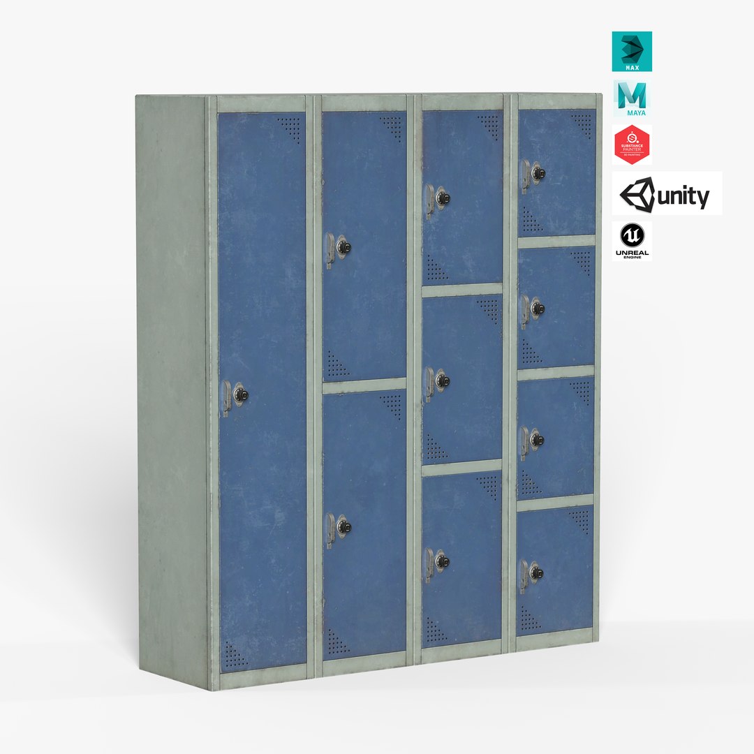 Cabinet Locker 3D Model - TurboSquid 2185033