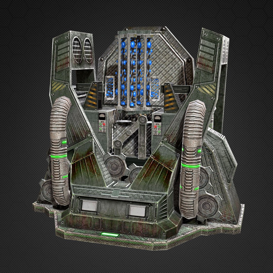 3d max low-poly craft machine