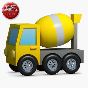 3d model construction icons 25 concrete mixer