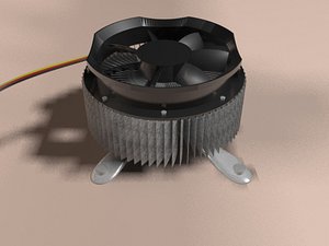 cpu fan 3d max