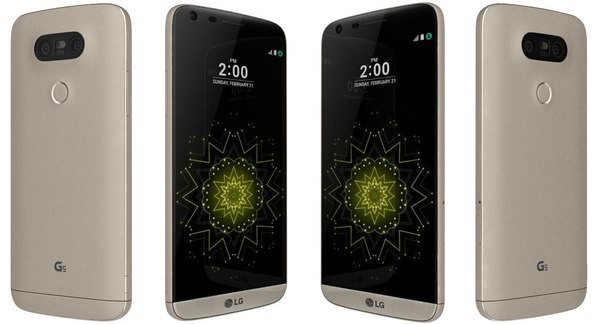 lg g5 gold 3d c4d