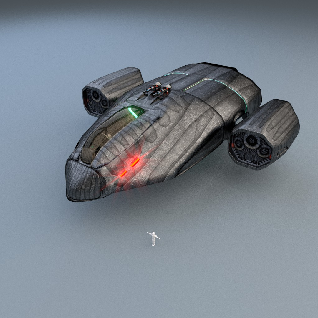 3d Model Light Cargo Vessel