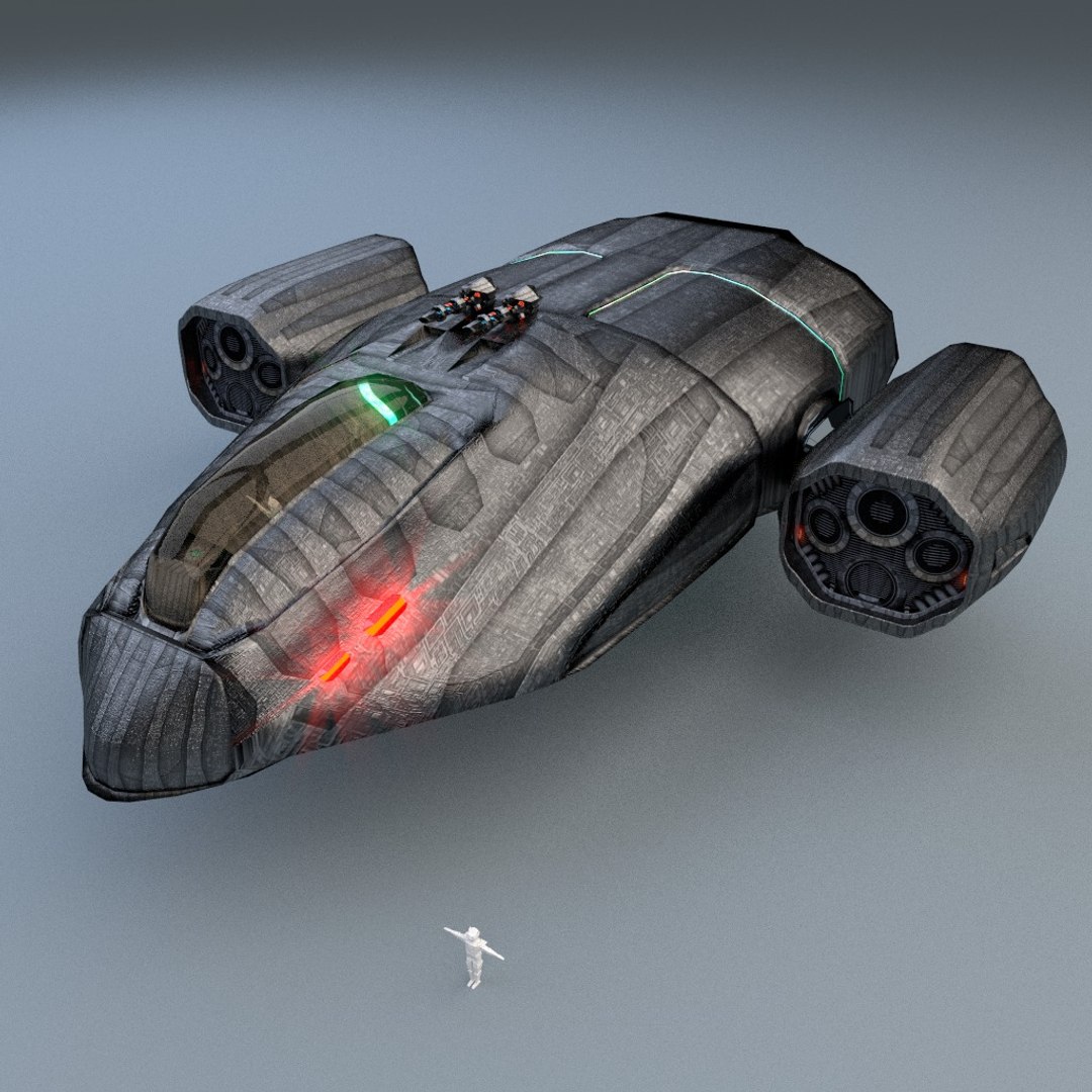 3d Model Light Cargo Vessel