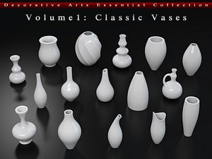 3d model classic vases