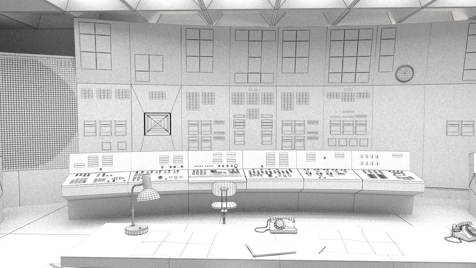 Chernobyl Control Room Unit 4 Model - TurboSquid 2536281