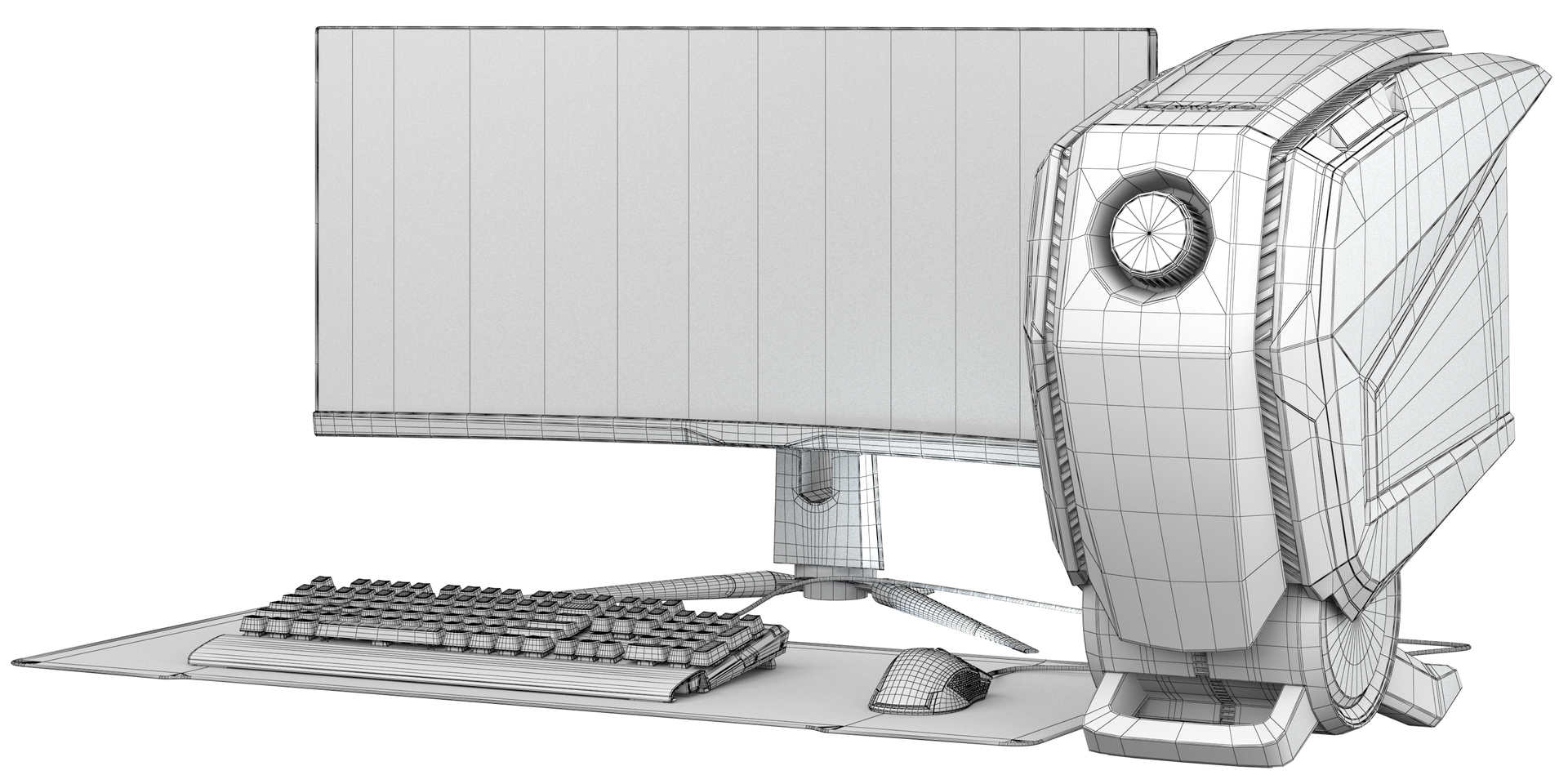 3D PC Gamer Set 3 - TurboSquid 1794429