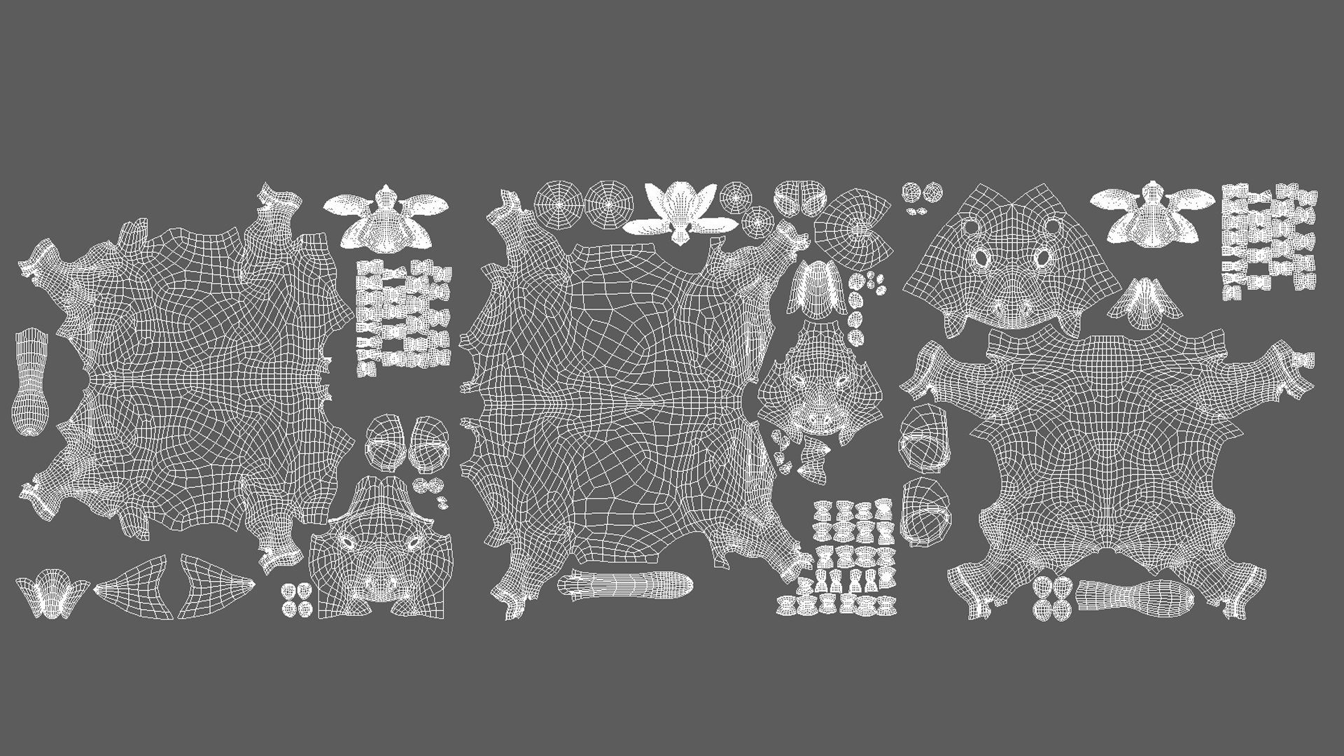 3D Cow Family Model - TurboSquid 2238246