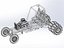 Diecast Wasserpumpe der alten Schule Sandbuggy Maßstab 1 bis 25