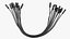 Jumper Wires Bended Black