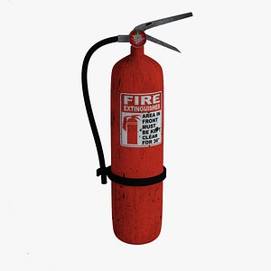 Fire Extinguisher Lowpoly 3D model