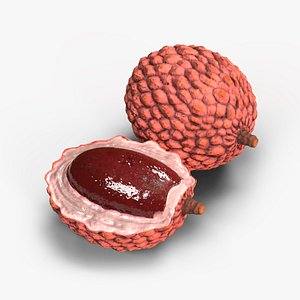 Lychee Fruit Pink 3D model