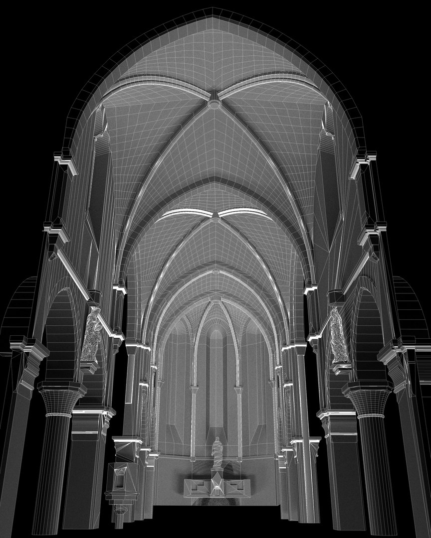 Church Interior Model - TurboSquid 1330715
