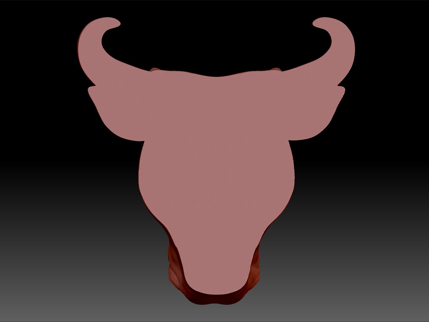 Bull Head Model - TurboSquid 1886375