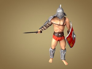 3d model gladiator murmillo