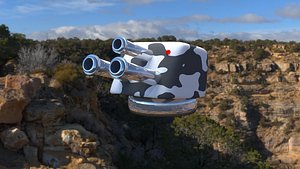 3D turret canon model