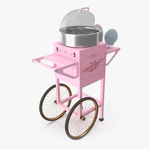 vintage cotton candy machine 3D