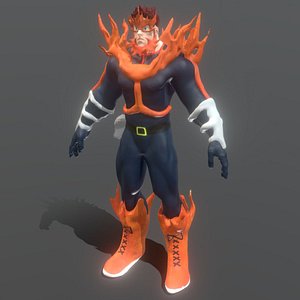anime boku hero 3D model