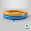 Soft Padded Play Bouncer Yellow Blue