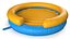Soft Padded Play Bouncer Yellow Blue