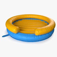 Soft Padded Play Bouncer Yellow Blue